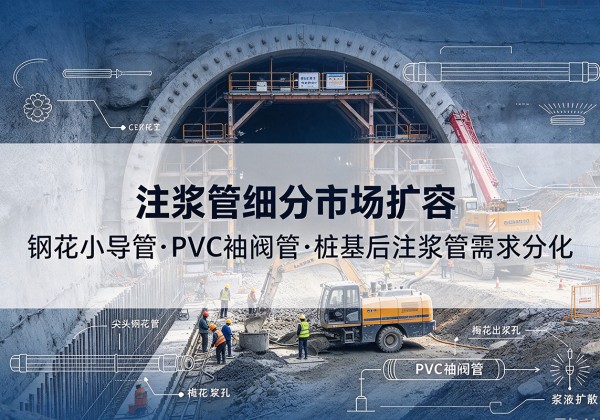 金凤注浆管细分市场扩容，隧道钢花小导管、PVC 袖阀管、桩基后注浆管需求分化